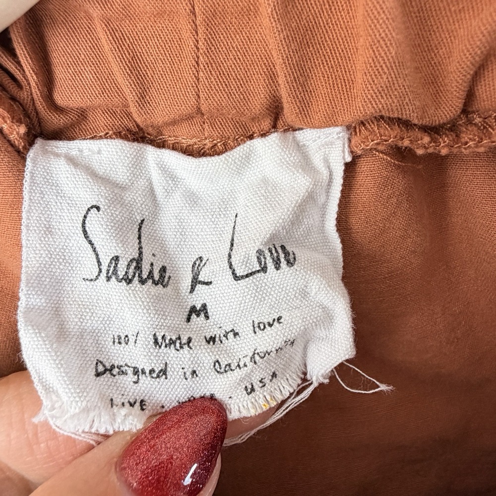 Sadie & Love Size Medlum A-Line Mini Skirt Boho Whimsical Cotton Cottagecore - Picture 2 of 8